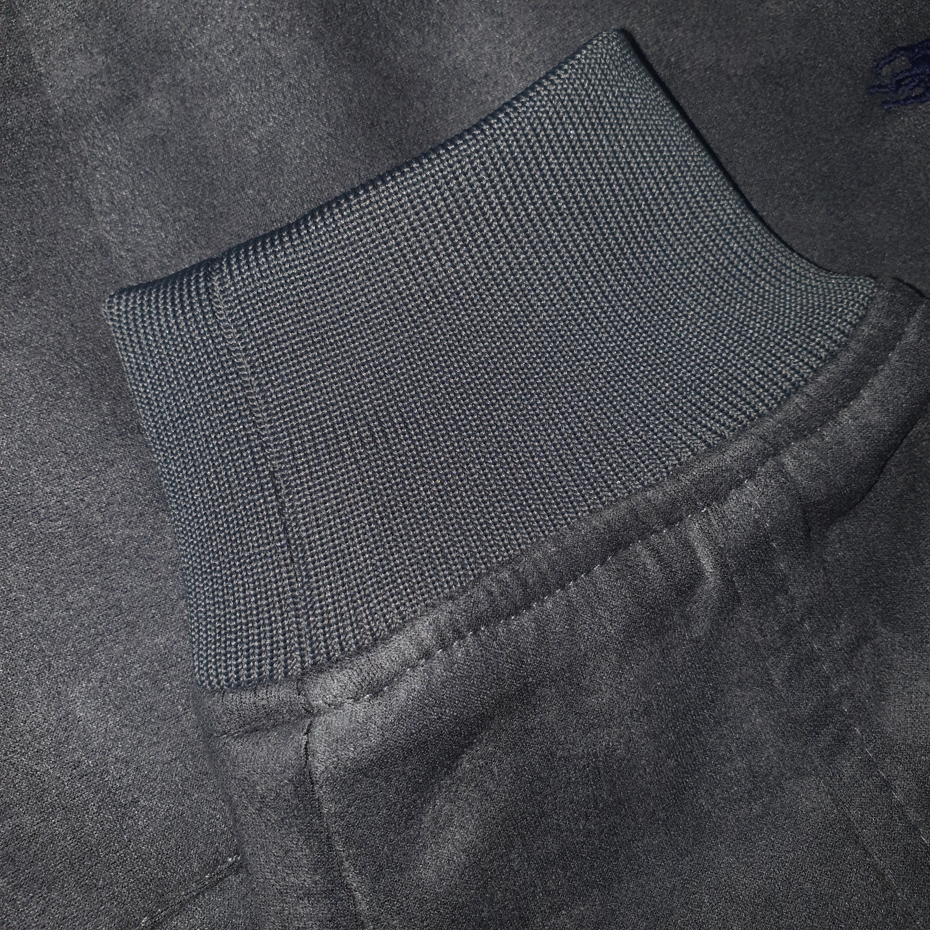 Jaqueta Ralph Lauren Masculina Suede Marmorizada Cinza Pony Marinho Ajustada no Corpo