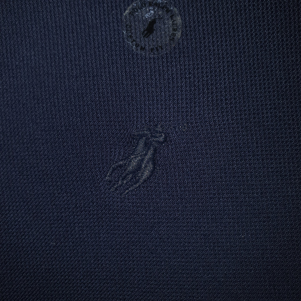 Polo Ralph Lauren Masculina Marinho Colarinho Italiano Monocromática