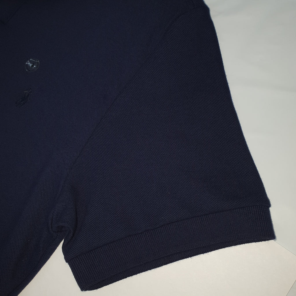 Polo Ralph Lauren Masculina Marinho Colarinho Italiano Monocromática
