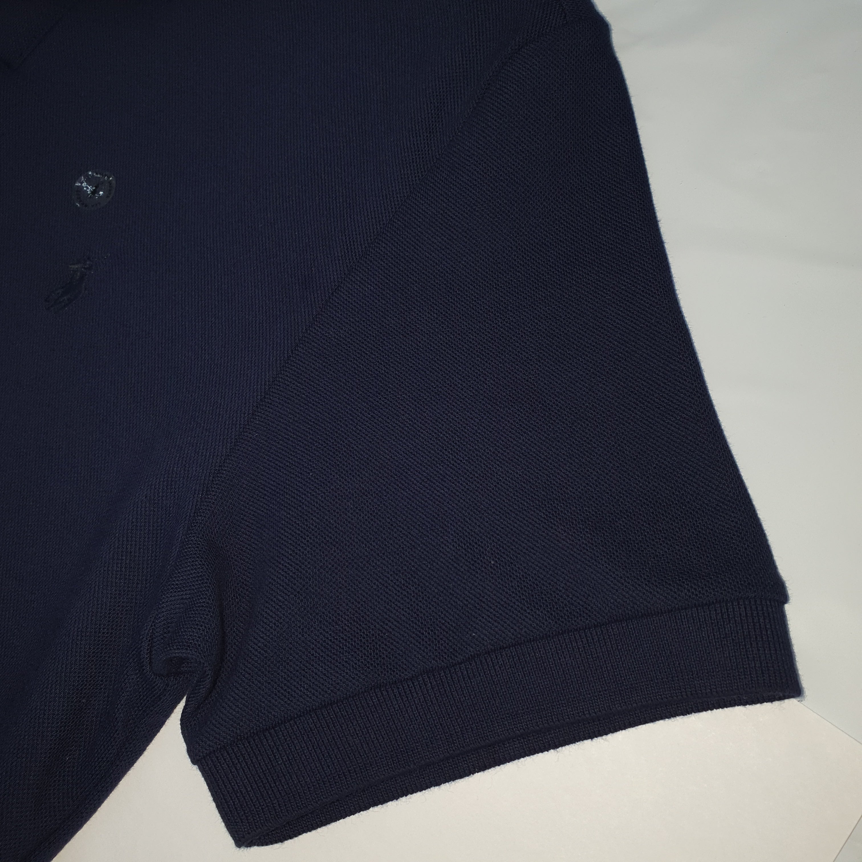 Polo Ralph Lauren Masculina Marinho Colarinho Italiano Monocromática