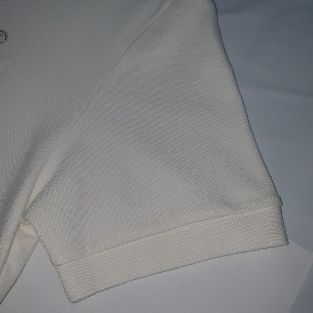 Polo Ralph Lauren Masculina Branca Colarinho Italiano Monocromática