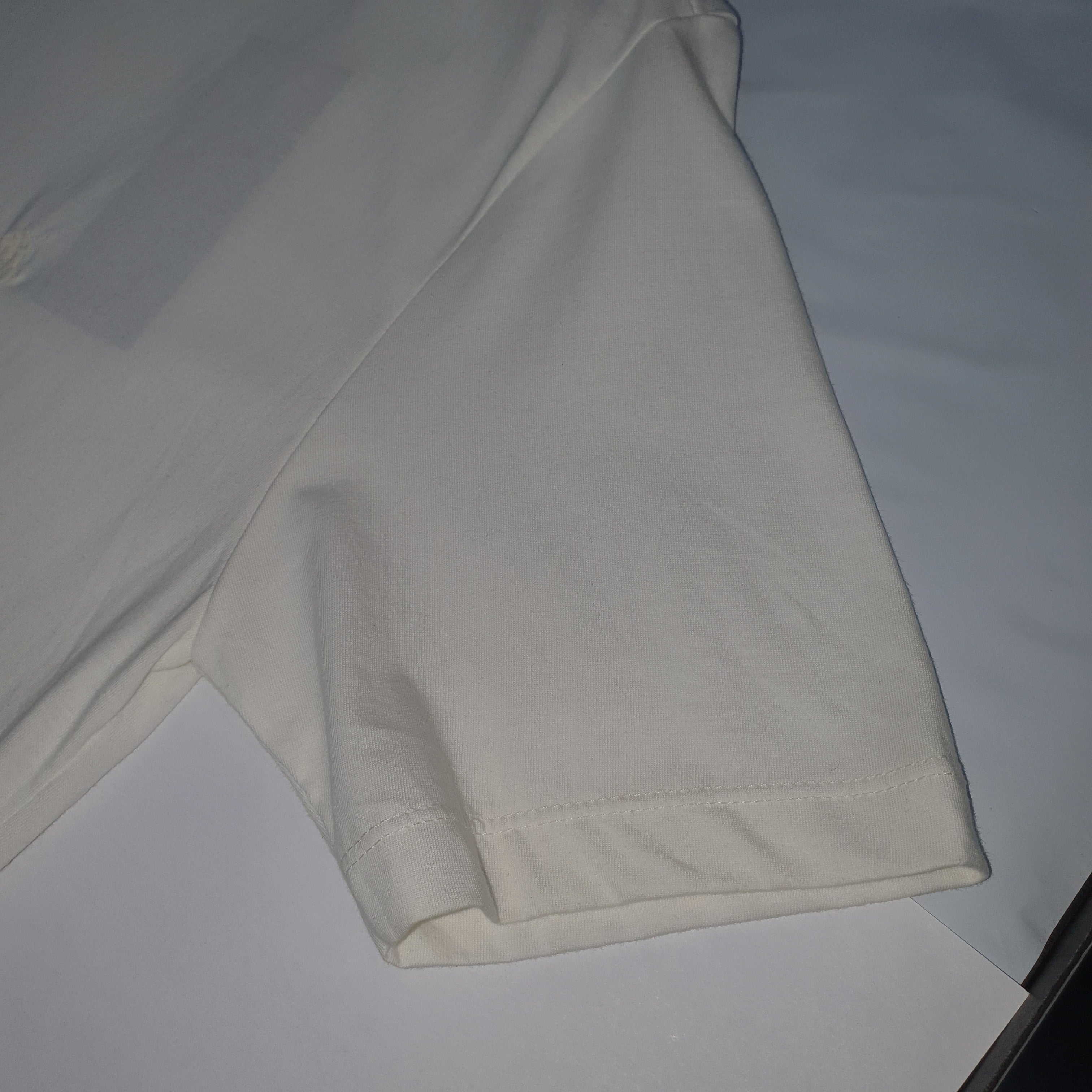Camiseta Básica Masculina Supima Siliconada Ralph Lauren Branca Monocromática