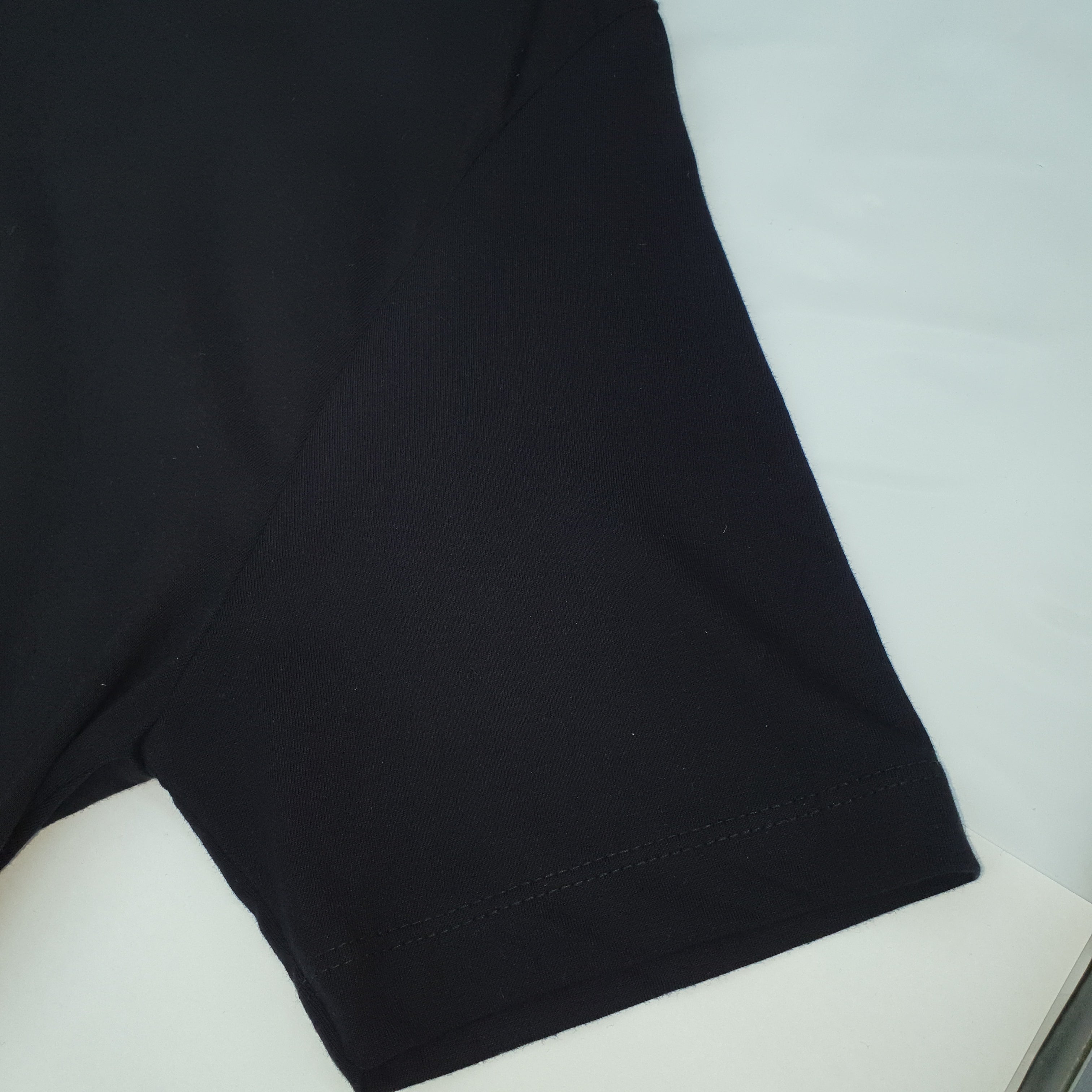 Camiseta Básica Masculina Supima Siliconada Ralph Lauren Preta Monocromática