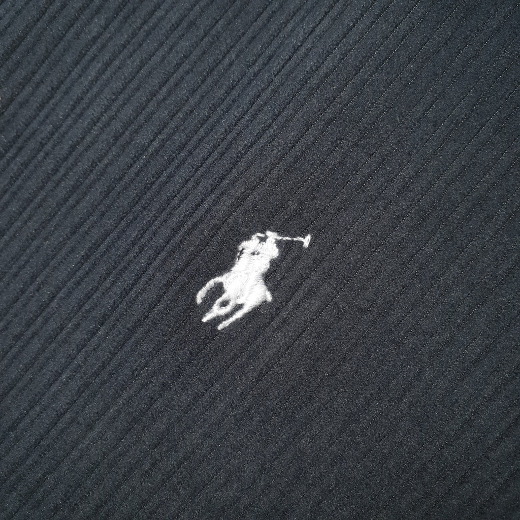 Pulôver Ralph Lauren Masculino Com Zipper Forrado Cor Grafite Pony Branco