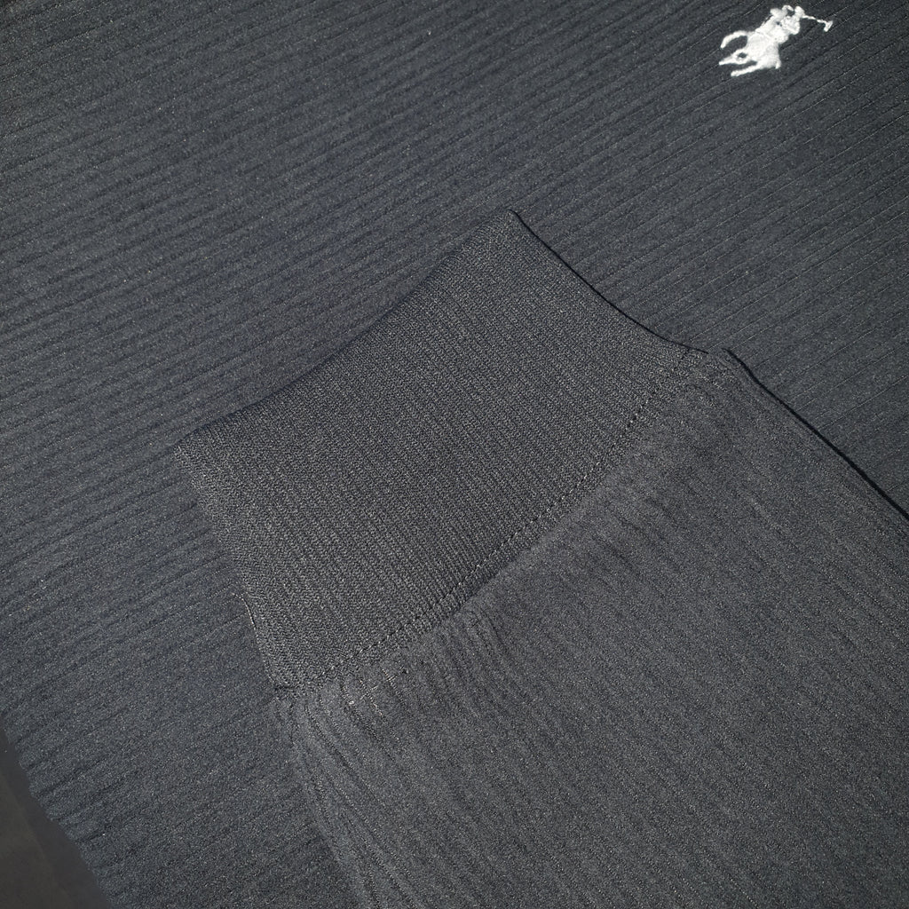 Pulôver Ralph Lauren Masculino Com Zipper Forrado Cor Grafite Pony Branco