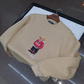 Moletom Ralph Lauren Masculino Areia Peluciado Urso Americano