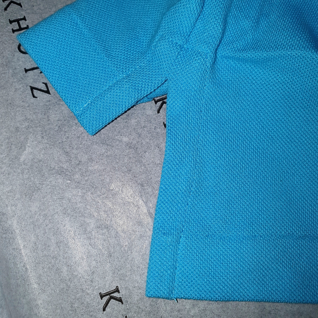 Polo Ralph Lauren Masculina Azul Ciano Pony Laranja