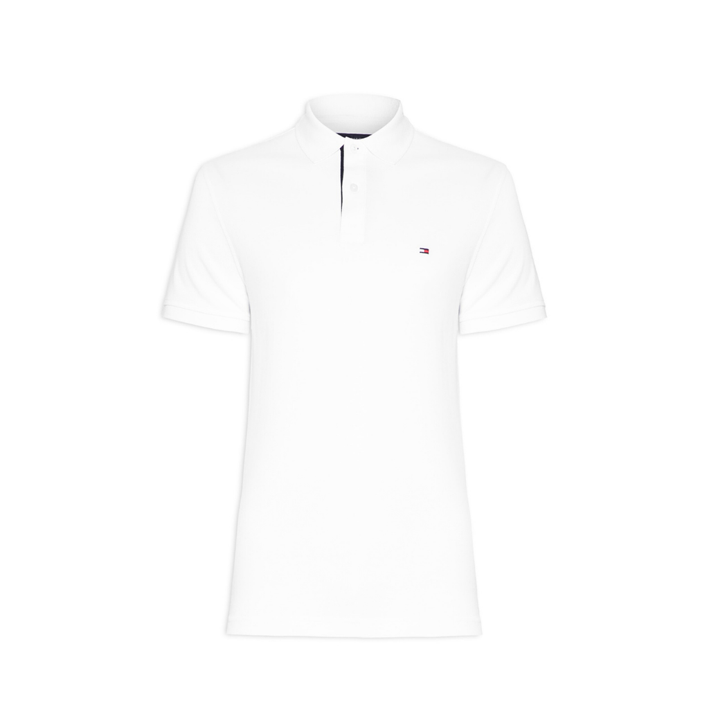 Polo Tommy Hilfiger Masculina Branca 1985 Regular Fit