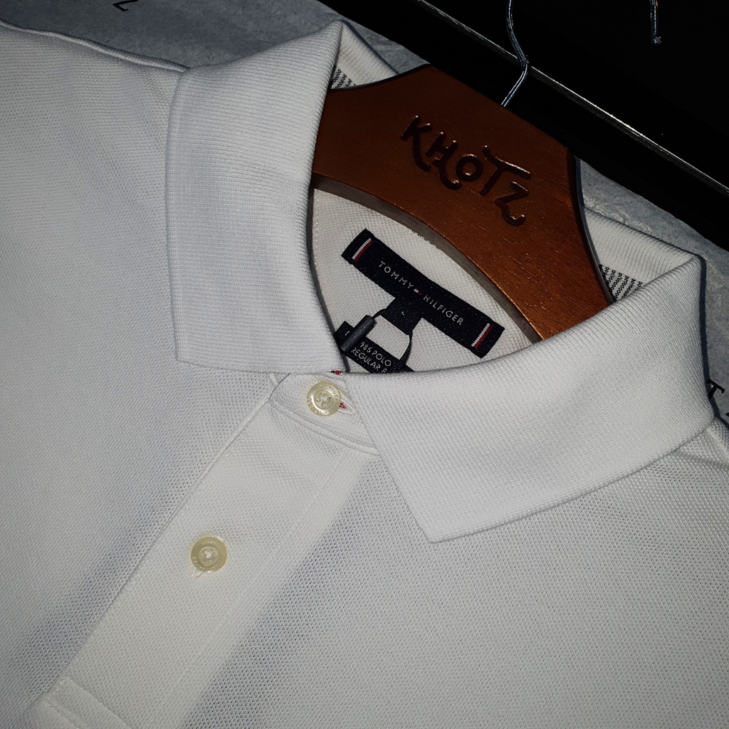 Polo Tommy Hilfiger Masculina Branca 1985 Regular Fit