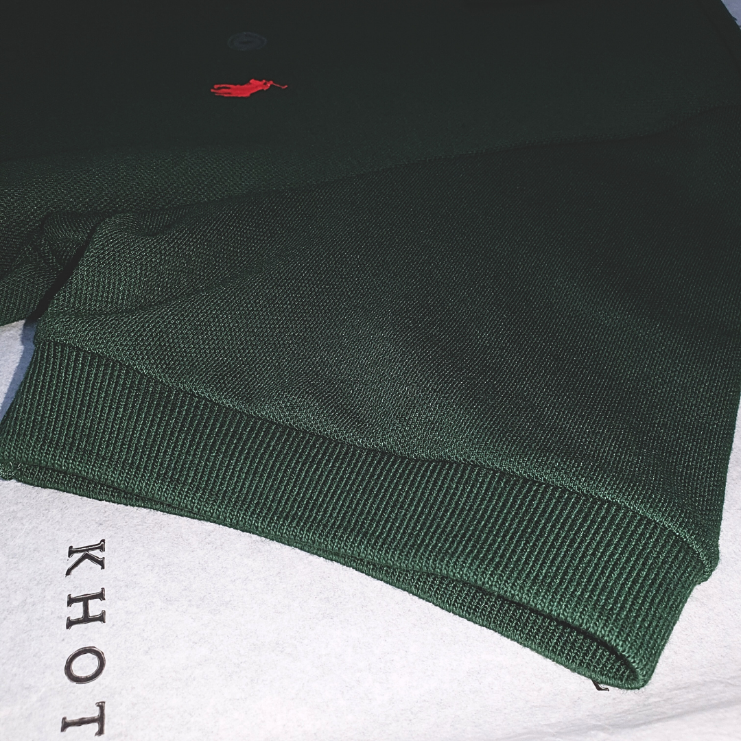 Polo Ralph Lauren Masculina Verde Floresta Pony Vermelho