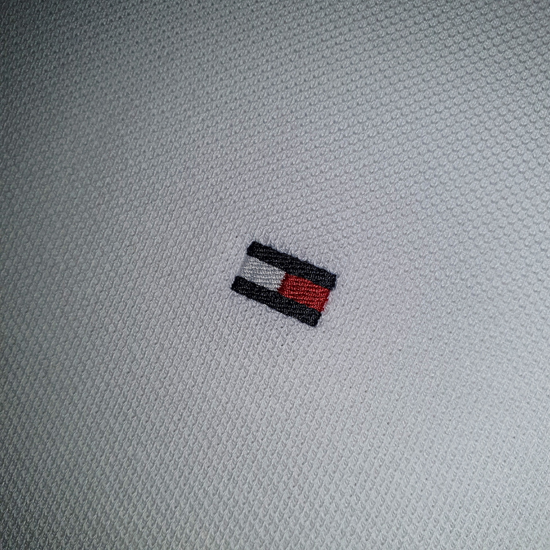 Polo Tommy Hilfiger Masculina Branca 1985 Regular Fit