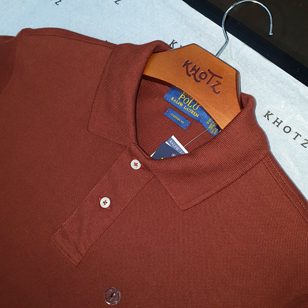 Polo Ralph Lauren Masculina Caramelo Escuro Pony Creme