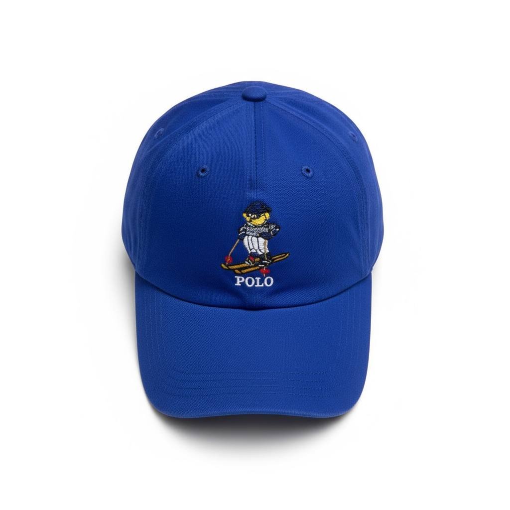 Boné Ralph Lauren Azul Royal Urso Americano Polo Bear