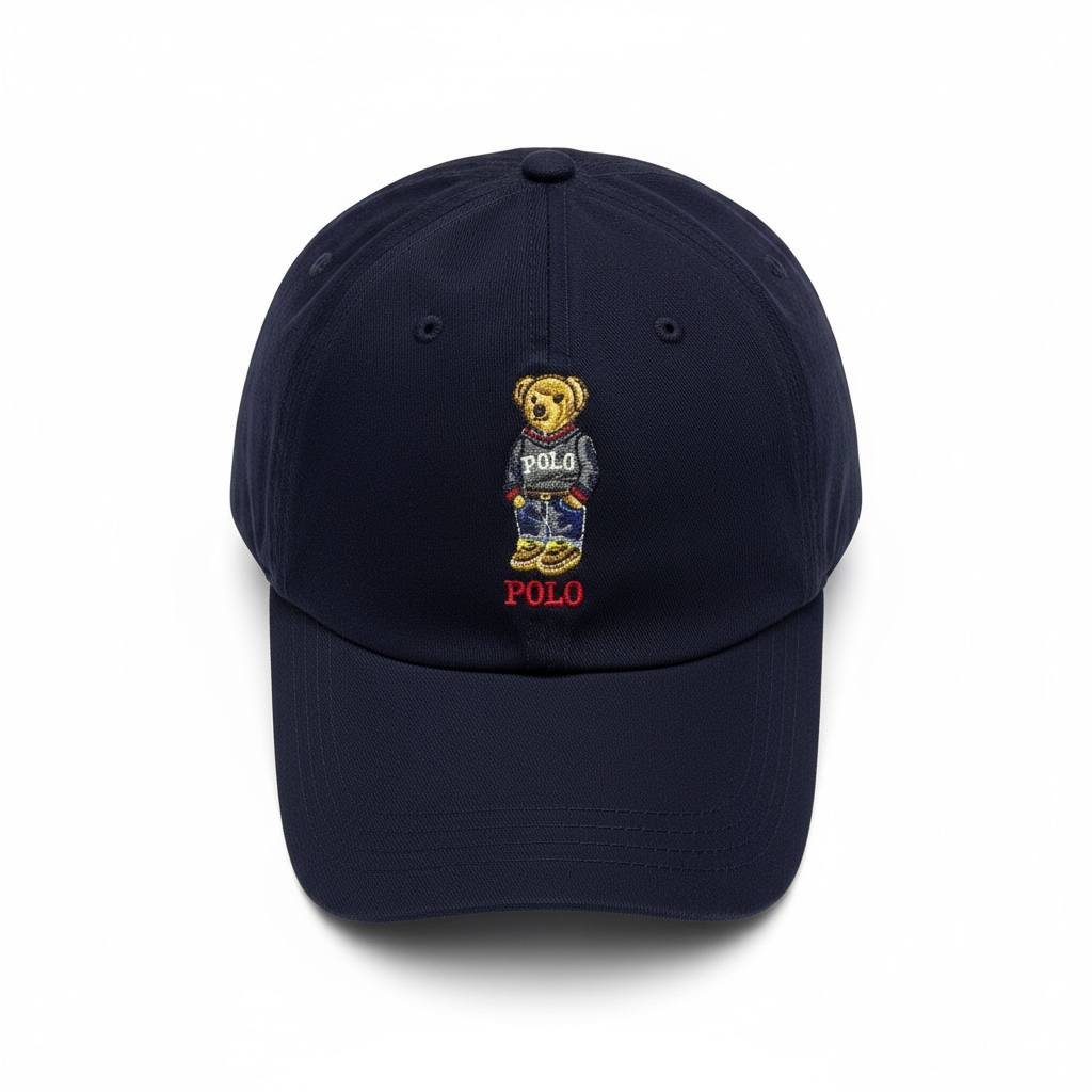 Boné Ralph Lauren Azul Marinho Urso Americano Polo Bear