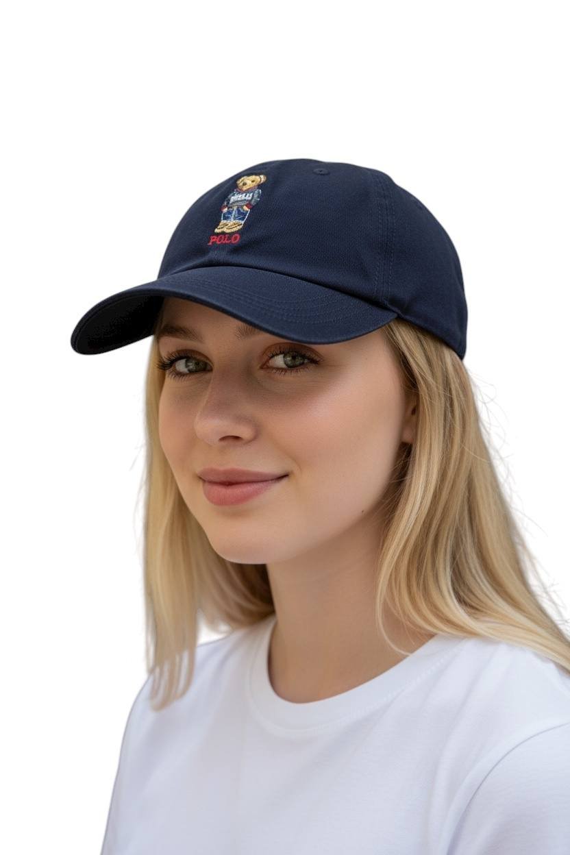 Boné Ralph Lauren Azul Marinho Urso Americano Polo Bear