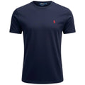 Camiseta Básica Ralph Lauren Masculina Azul Marinho Pony Vermelho