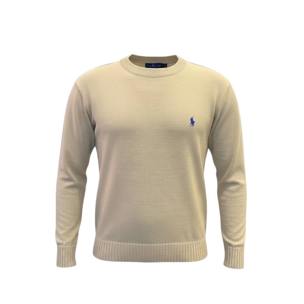 Suéter Ralph Lauren Masculino Areia Pony Azul