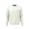 Suéter Ralph Lauren Masculino Creme Pony Azul