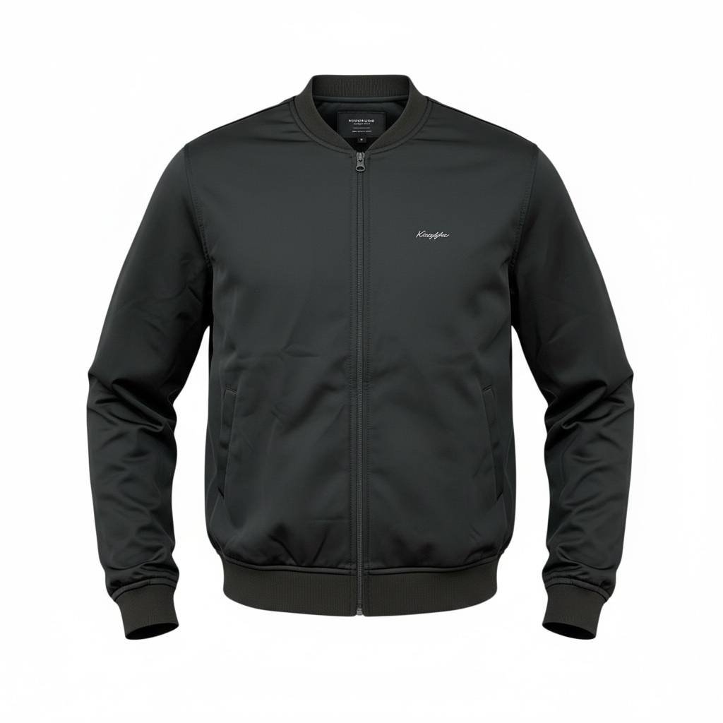 Jaqueta Bomber King&Joe Masculina Clássica Preta