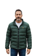 Jaqueta/Colete Ralph Lauren Masculina Pluma Esmeralda Pony Laranja