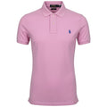 Polo Ralph Lauren Masculina Rosa Claro Pony Azul