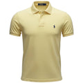 Polo Ralph Lauren Masculina Amarela Pony Azul