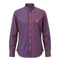 Camisa Ralph Lauren Masculina Xadrez Marrom Pony Branco
