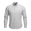 Camisa Ralph Lauren Masculina Xadrez Minimalista Executivo Pony Vermelho