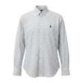 Camisa Ralph Lauren Masculina Xadrez Executivo Pony Marinho