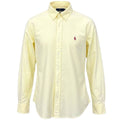 Camisa Ralph Lauren Masculina Oxford Tinturado Amarela Pony Vermelho
