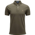 Polo Ralph Lauren Masculina Verde Exército Pony Colorido