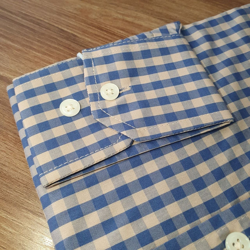 Camisa Ralph Lauren Masculina Xadrez Cimento Pony Rosa