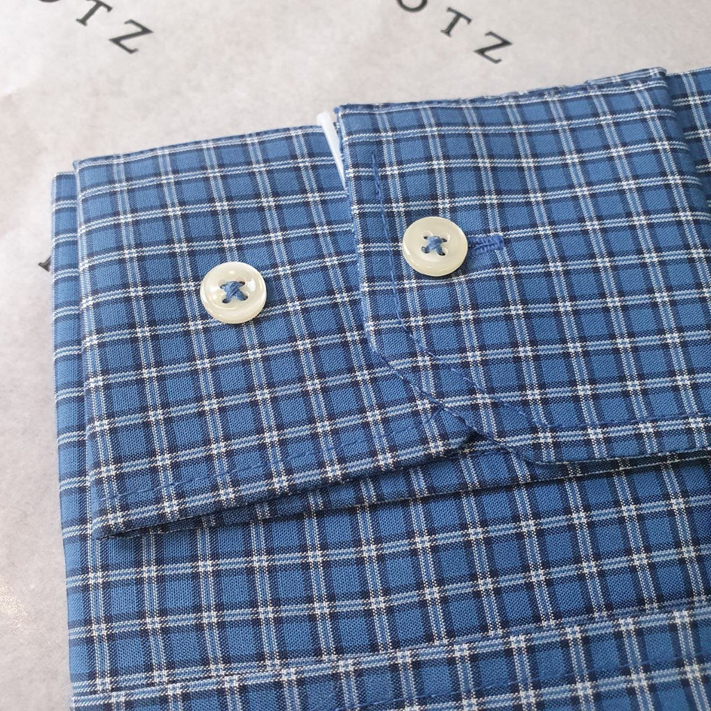 Camisa Ralph Lauren Masculina Xadrez Azul Executivo Pony Vermelho