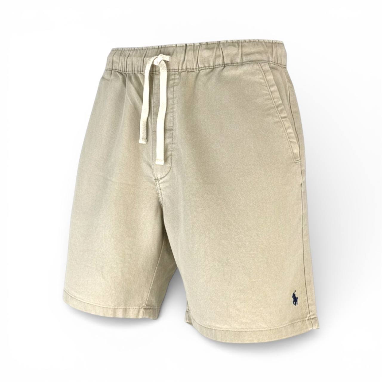 Bermuda Ralph Lauren Masculina Casual Puro Algodão cor Areia