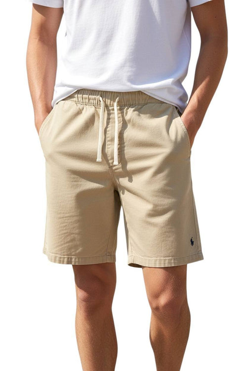 Bermuda Ralph Lauren Masculina Casual Puro Algodão cor Areia