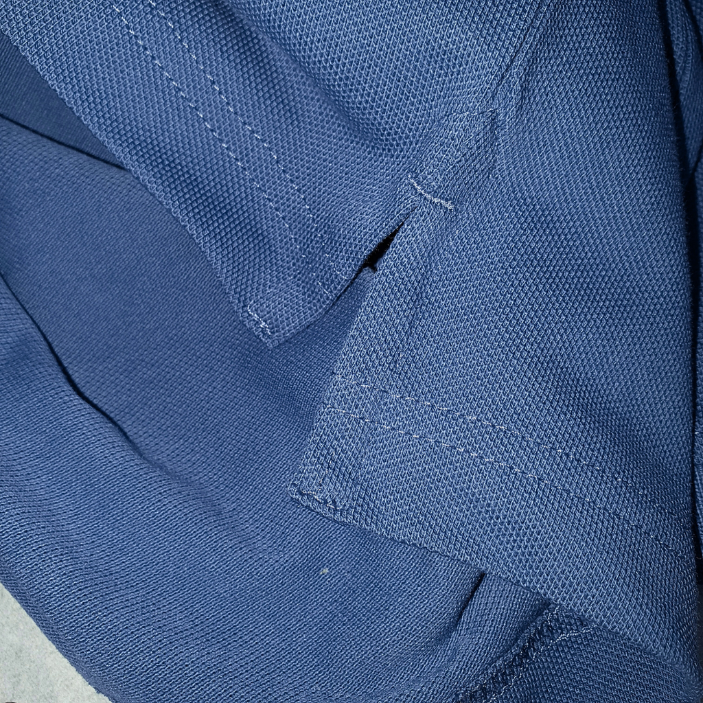 Polo Tommy Hilfiger Masculina Azul Cimento 1985 Regular Fit
