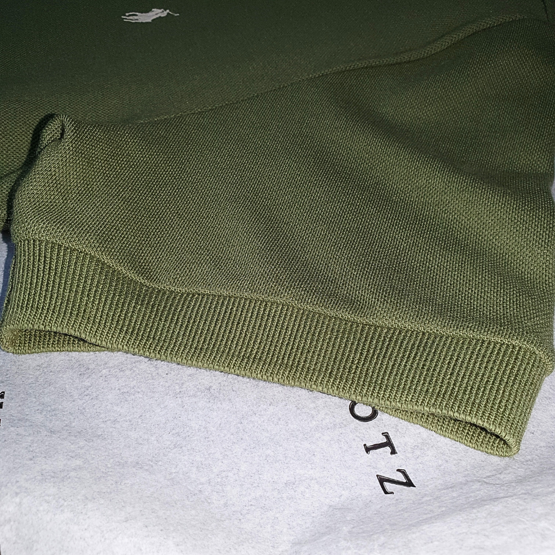 Polo Ralph Lauren Masculina Verde Natura Pony Branco