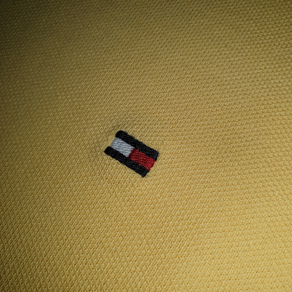 Polo Tommy Hilfiger Masculina Amarela 1985 Regular Fit