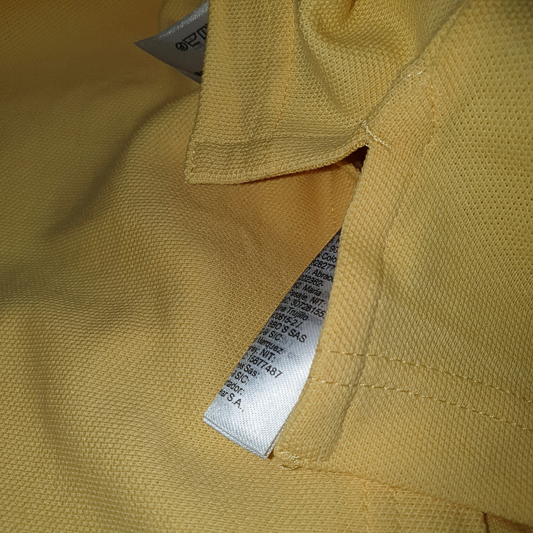 Polo Tommy Hilfiger Masculina Amarela 1985 Regular Fit