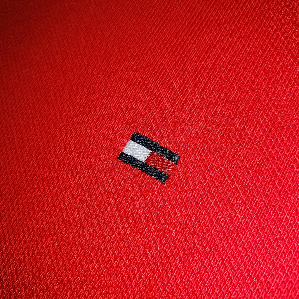 Polo Tommy Hilfiger Masculina Vermelha 1985 Regular Fit