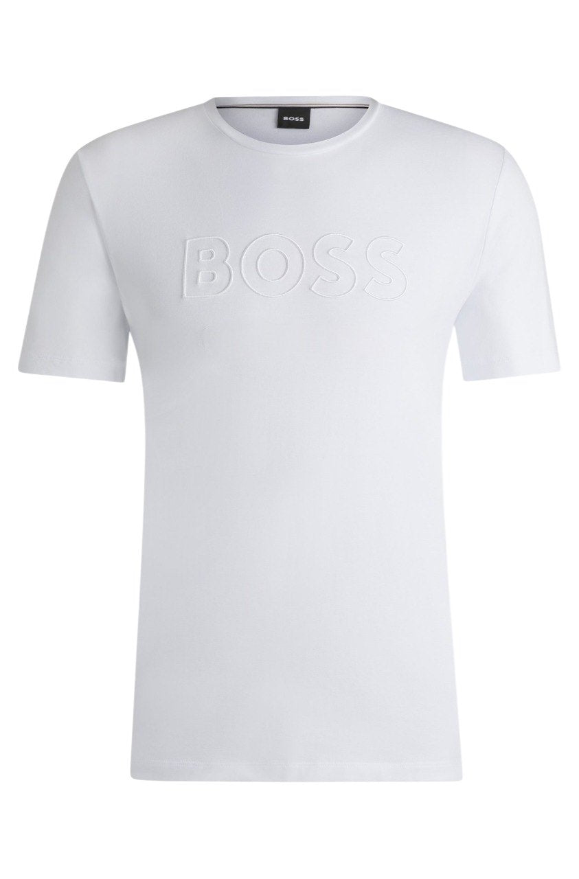 Camiseta Clássica Hugo Boss Masculina cor Branca