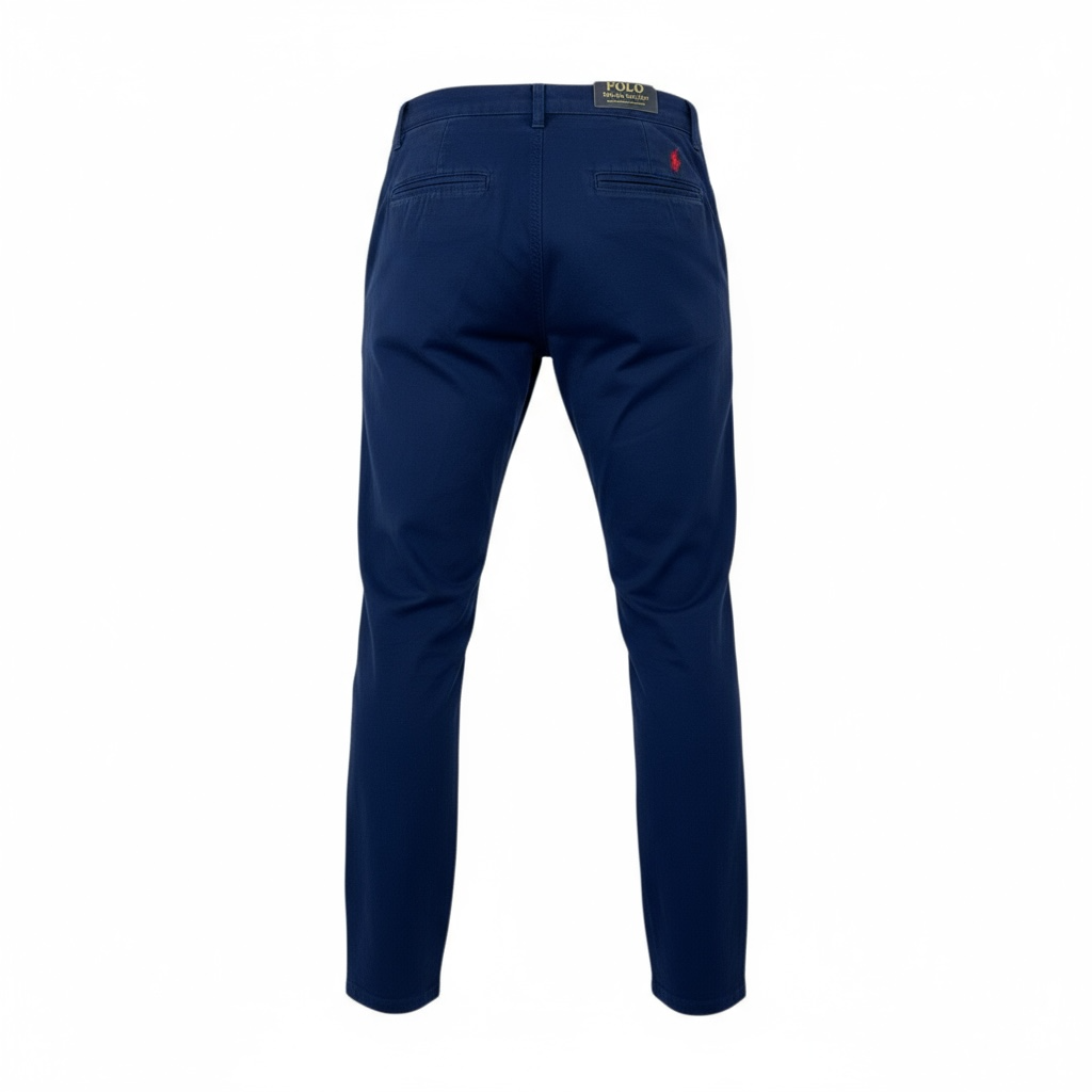 Calça Sarja Ralph Lauren Masculina Clássica Americana – Marinho com Pony Vermelho