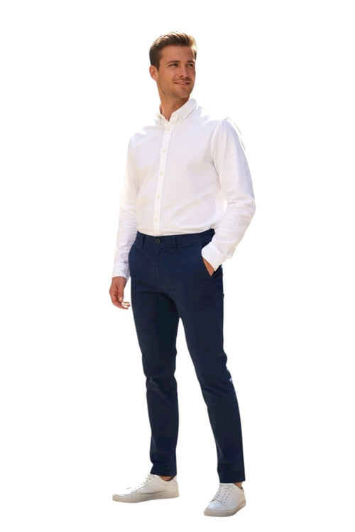 Calça Sarja Ralph Lauren Masculina Clássica Americana – Marinho com Pony Vermelho