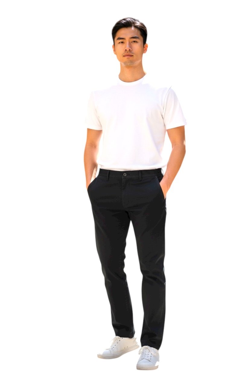 Calça Sarja Ralph Lauren Masculina Clássica Americana – Preta com Pony Vermelho