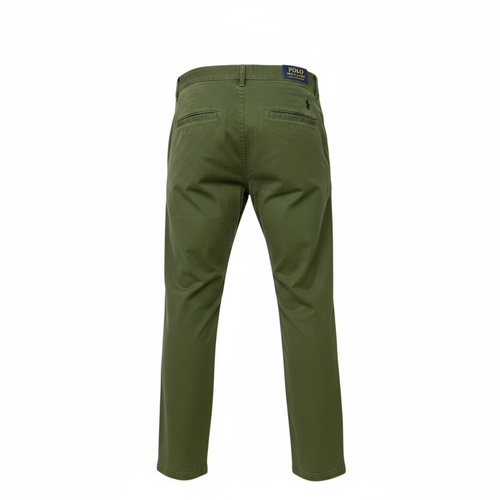 Calça Sarja Ralph Lauren Masculina Clássica Americana – Verde Exército com Pony Preto