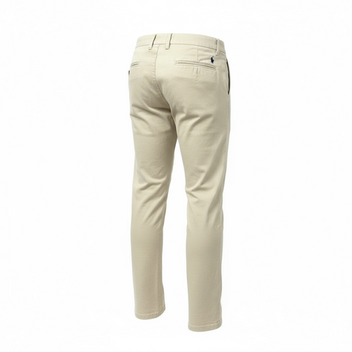 Calça Sarja Ralph Lauren Masculina Clássica Americana – Areia com Pony Marinho