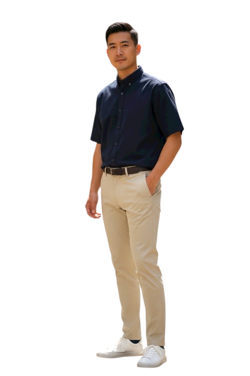Calça Sarja Ralph Lauren Masculina Clássica Americana – Areia com Pony Marinho