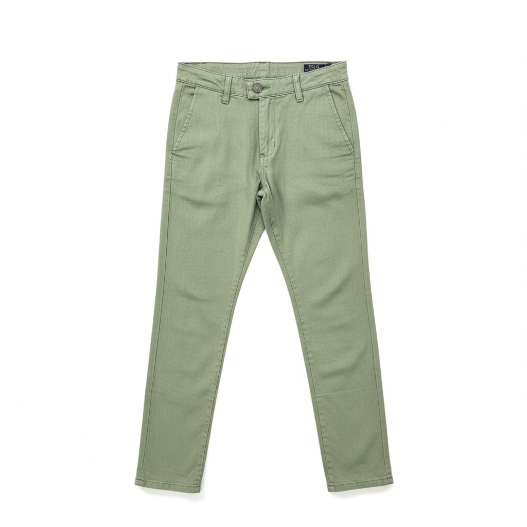 Calça Linho Ralph Lauren Masculina cor Verde Oliva e Pony Monocromático