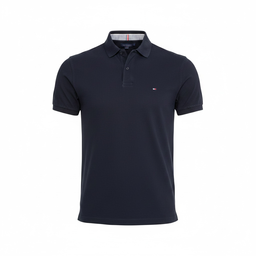 Polo Tommy Hilfiger Masculina  Marinho 1985 Regular Fit
