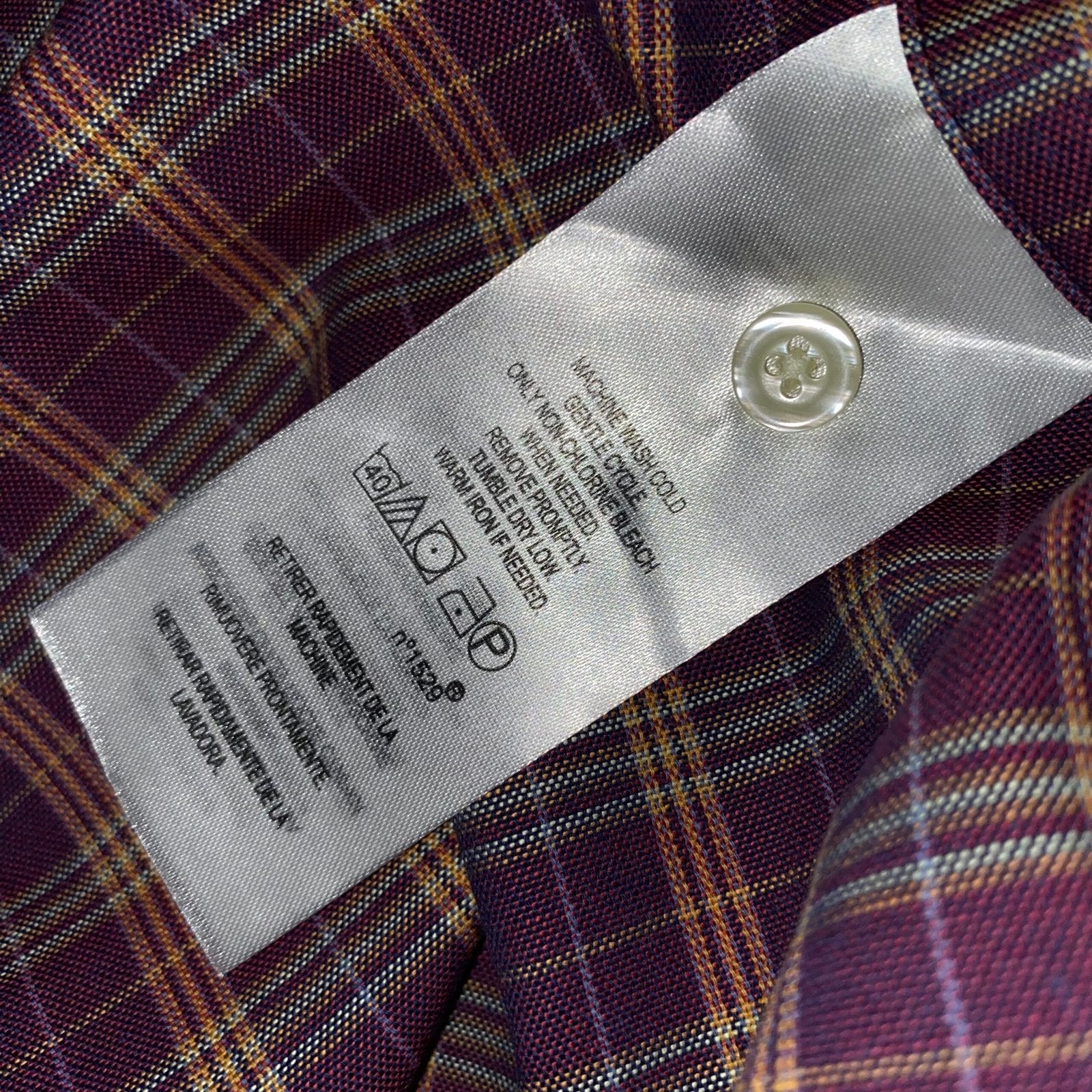 Camisa Ralph Lauren Masculina Oxford Xadrez Invernal Vinho Pony Roxo